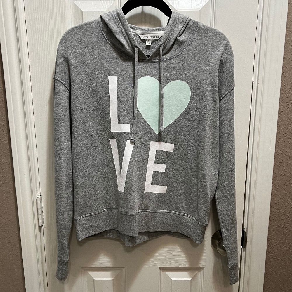 Victoria's Secret LOVE Hoodie Sweatshirt, Size S